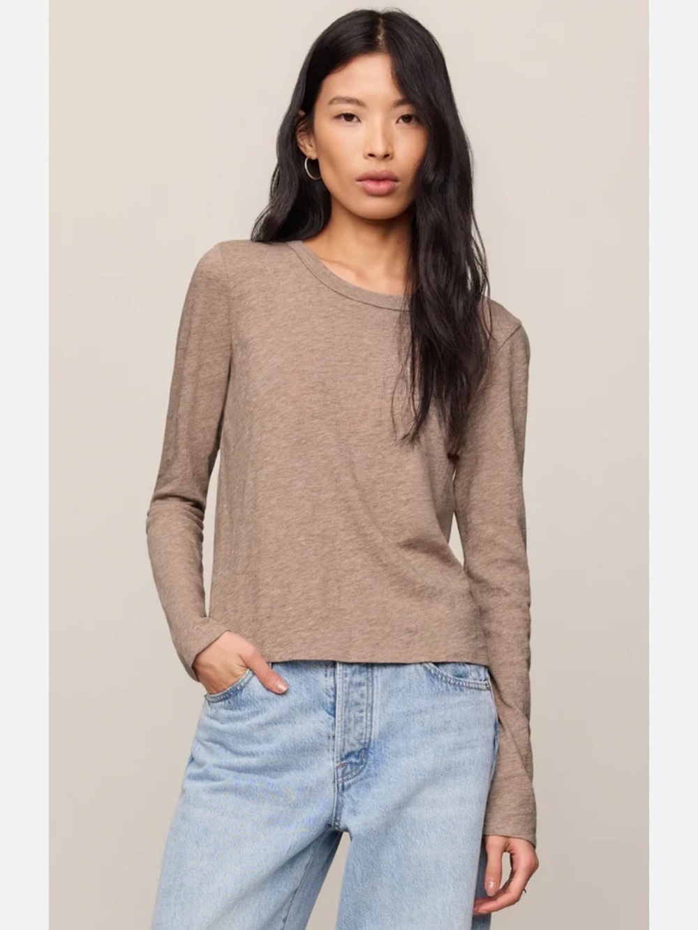 Reformation Crop Long Sleeve Top